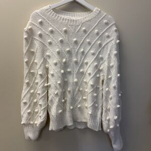 Sugarlips Cream Textured Women's Sweater